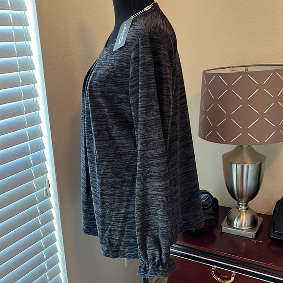 Ofeefan Ladies Top Black and gray Large New with tag - Picture 6 of 12